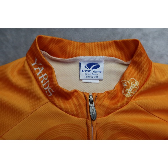 Voler Men's Yards Brewing Saison Belgian Style Ale Cycling Jersey Orange XL - Picture 5 of 12